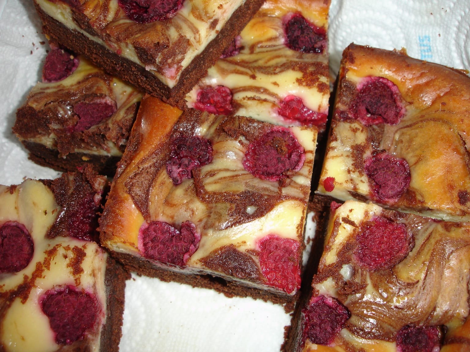 Brownies met Frambozen-cheesecake